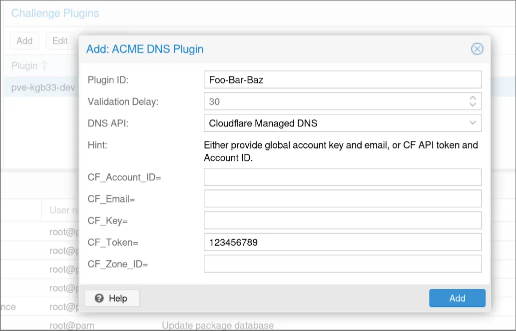 Add: ACME DNS Plugin