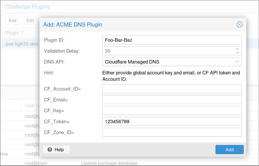 Add: ACME DNS Plugin
