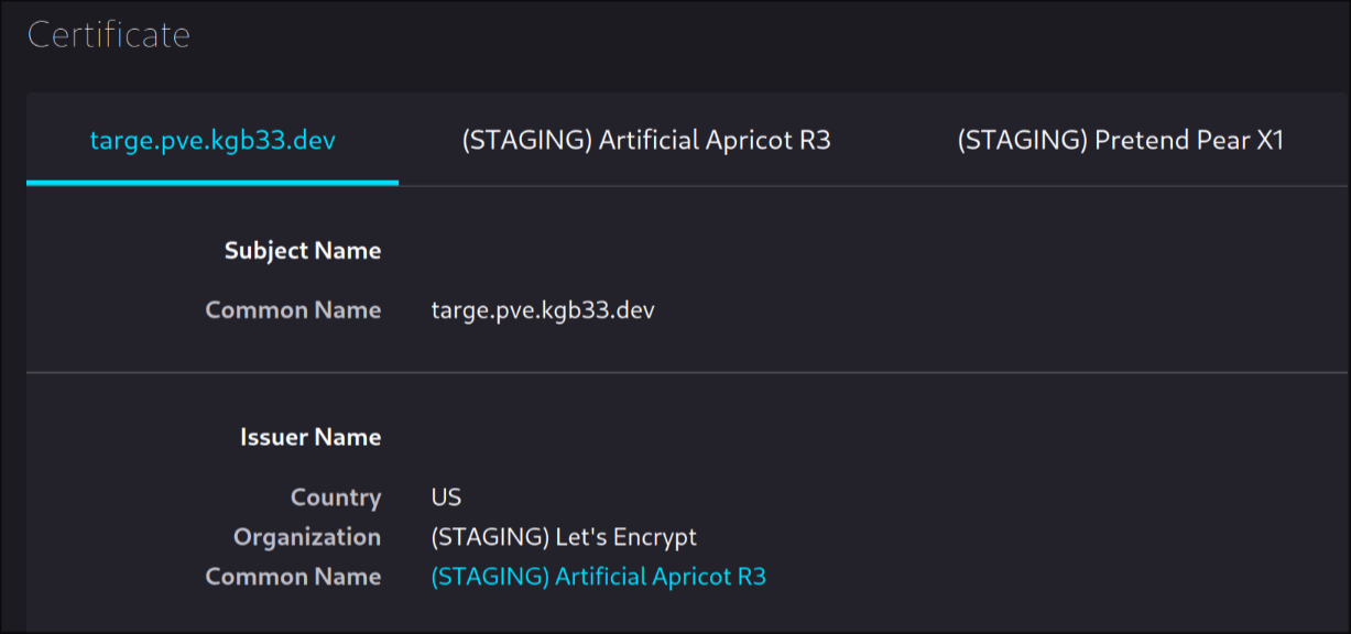 Invalid Certificate Inspection